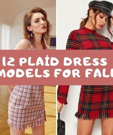 fall dress plaid models