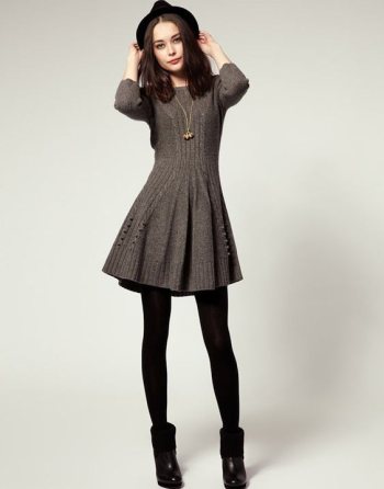 Fall Outfits Sweater Dress