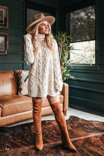 Fall Outfits Sweater Dress